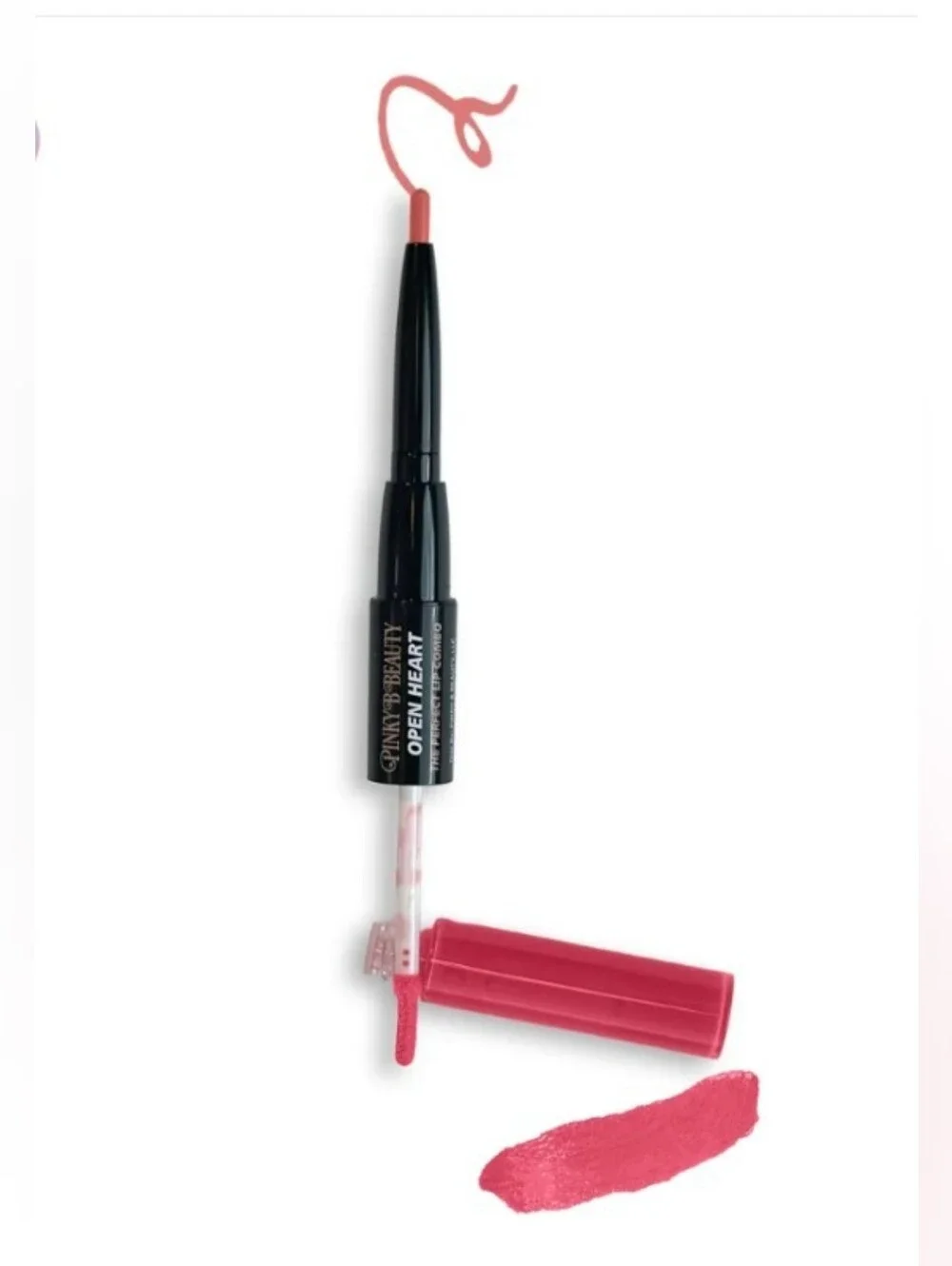 Pinky B Beauty The Perfect Lip Combo in Open Heart, 4ml/(4.2ml/0.14fl oz)